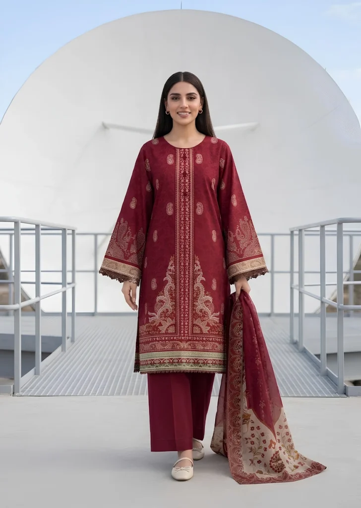 3 PIECE - DIGITAL PRINTED LAWN SUIT