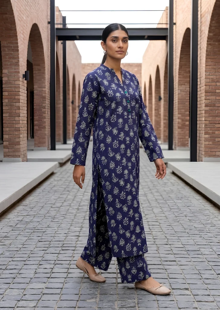 Raisin Tale 2 Piece Printed Khaddar Unstitched Suit